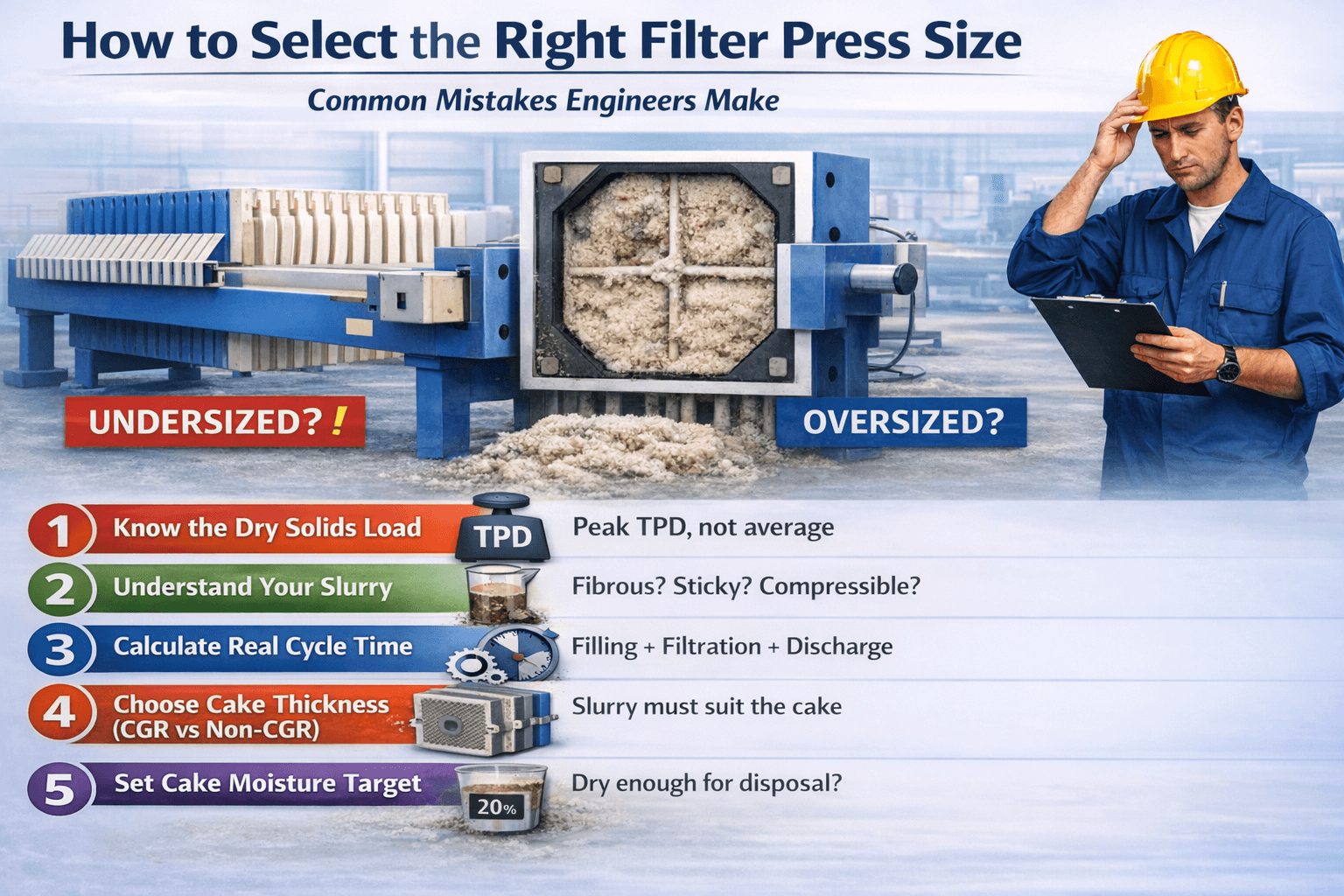 right filter press size